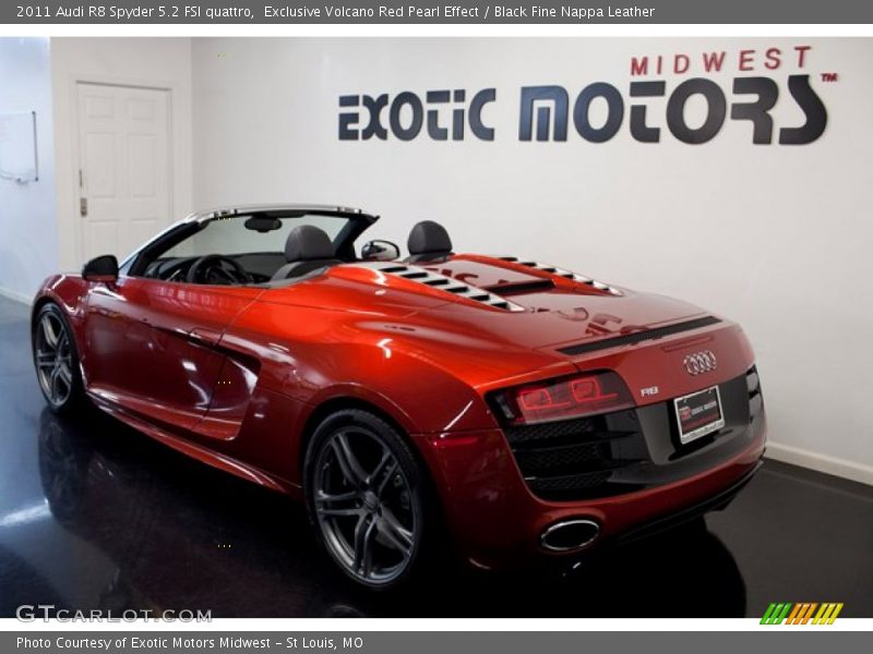 Exclusive Volcano Red Pearl Effect / Black Fine Nappa Leather 2011 Audi R8 Spyder 5.2 FSI quattro