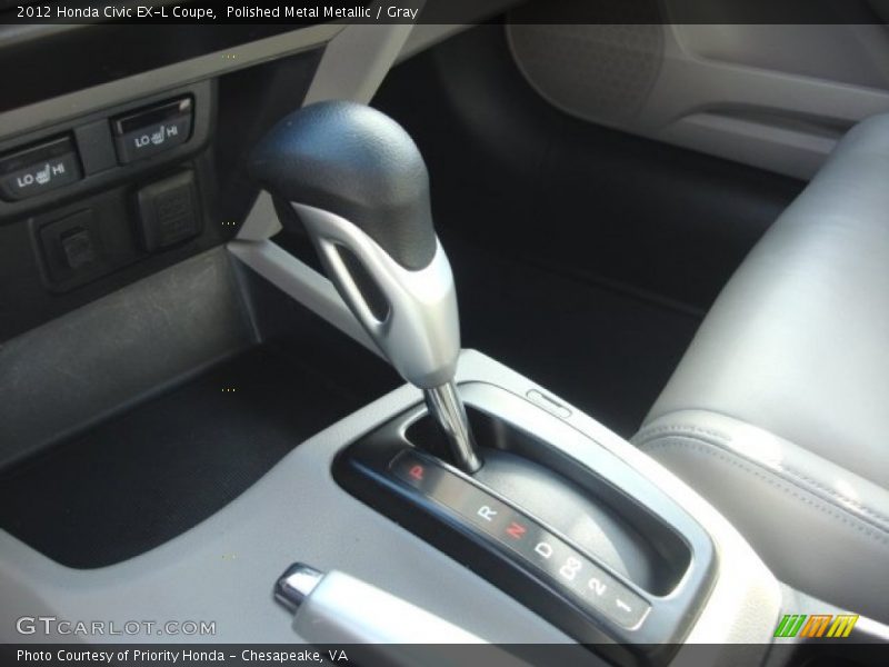 Polished Metal Metallic / Gray 2012 Honda Civic EX-L Coupe