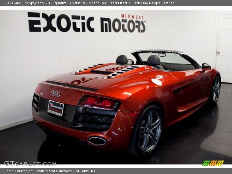 Exclusive Volcano Red Pearl Effect / Black Fine Nappa Leather 2011 Audi R8 Spyder 5.2 FSI quattro