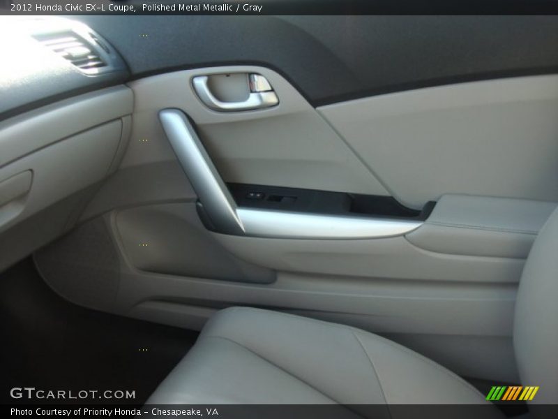 Polished Metal Metallic / Gray 2012 Honda Civic EX-L Coupe
