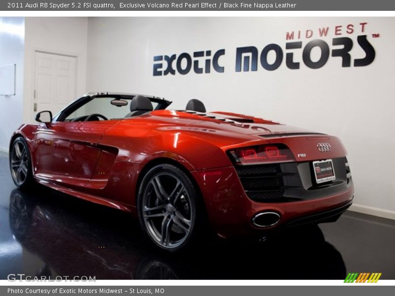 Exclusive Volcano Red Pearl Effect / Black Fine Nappa Leather 2011 Audi R8 Spyder 5.2 FSI quattro