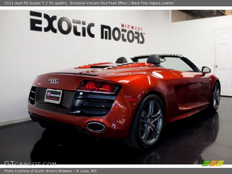 Exclusive Volcano Red Pearl Effect / Black Fine Nappa Leather 2011 Audi R8 Spyder 5.2 FSI quattro