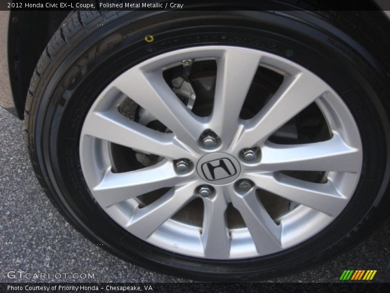 Polished Metal Metallic / Gray 2012 Honda Civic EX-L Coupe