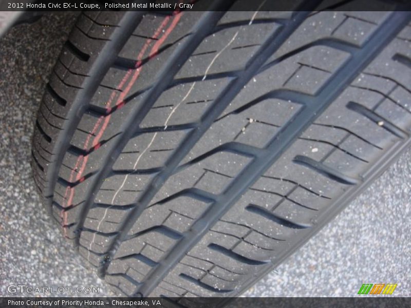 Polished Metal Metallic / Gray 2012 Honda Civic EX-L Coupe