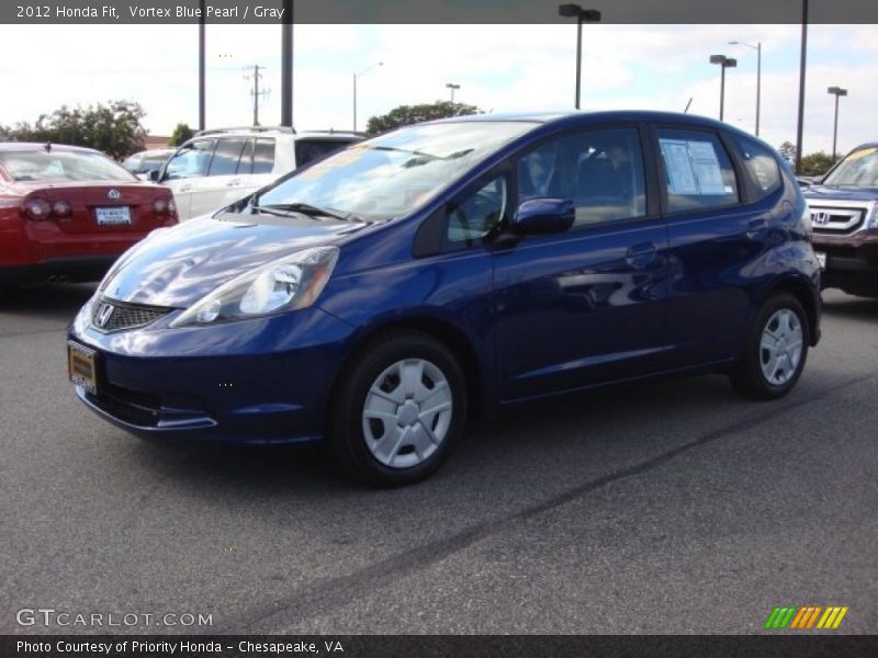 Vortex Blue Pearl / Gray 2012 Honda Fit