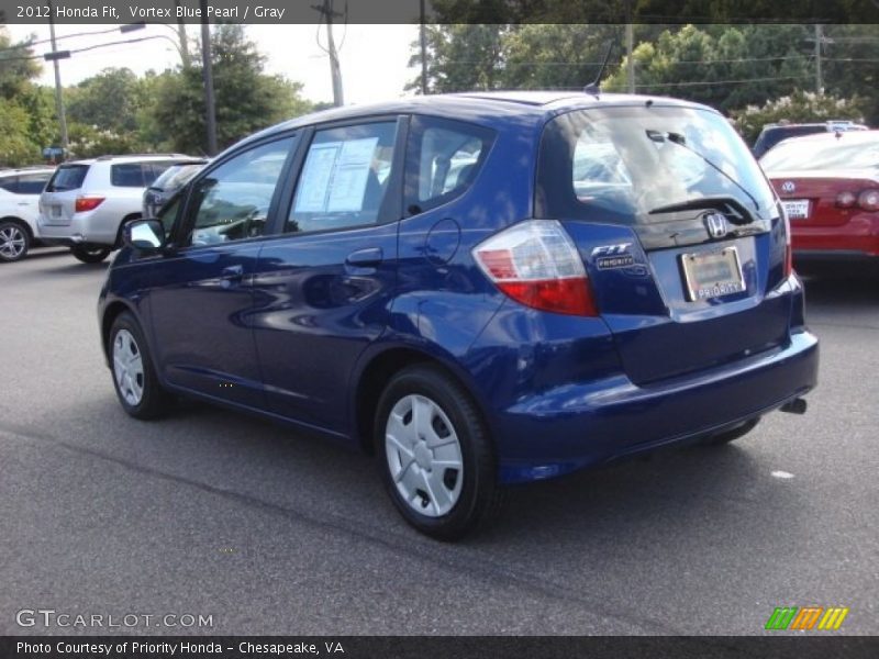 Vortex Blue Pearl / Gray 2012 Honda Fit