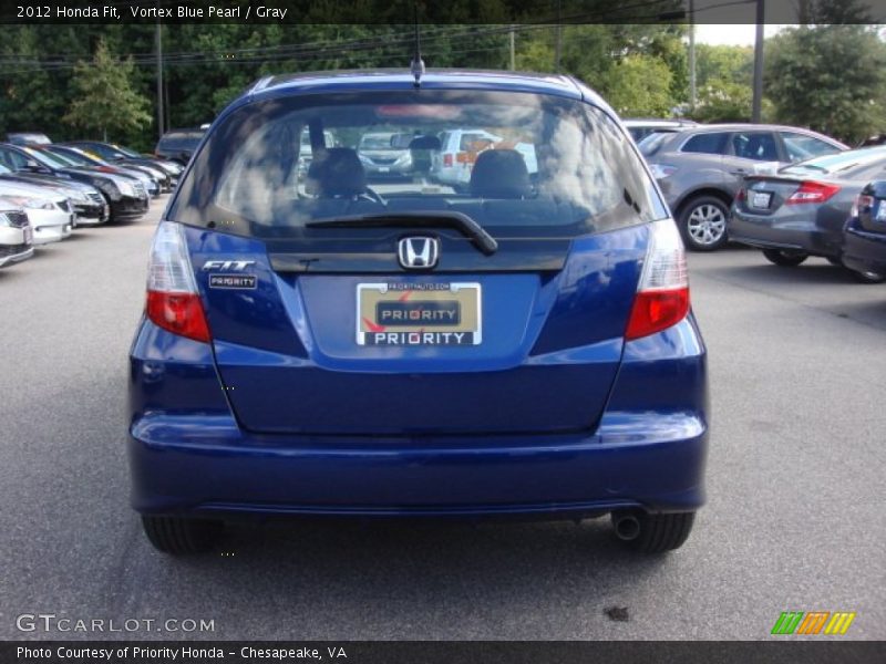 Vortex Blue Pearl / Gray 2012 Honda Fit