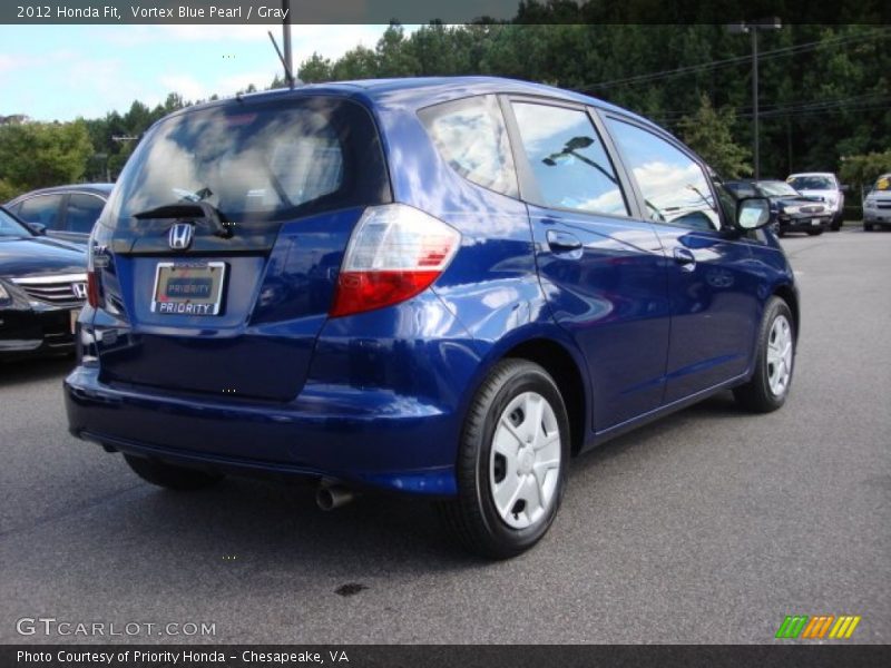 Vortex Blue Pearl / Gray 2012 Honda Fit