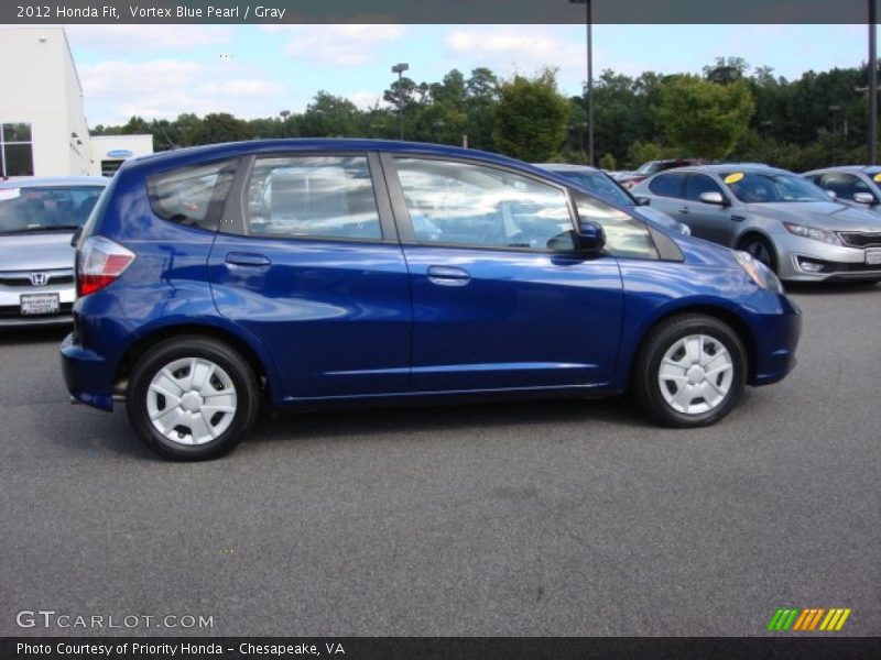 Vortex Blue Pearl / Gray 2012 Honda Fit