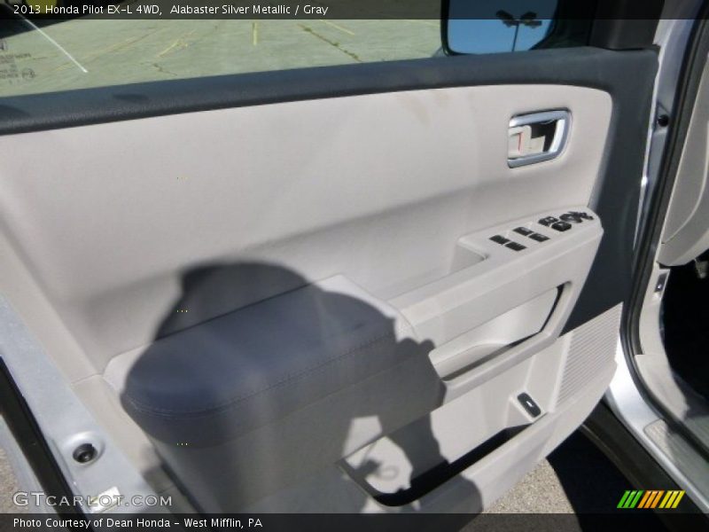 Alabaster Silver Metallic / Gray 2013 Honda Pilot EX-L 4WD