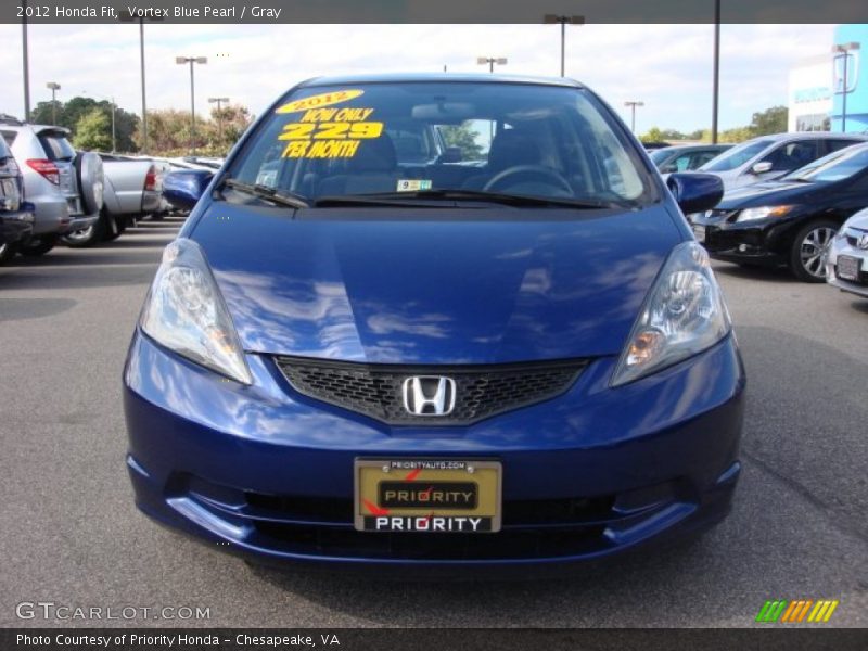 Vortex Blue Pearl / Gray 2012 Honda Fit