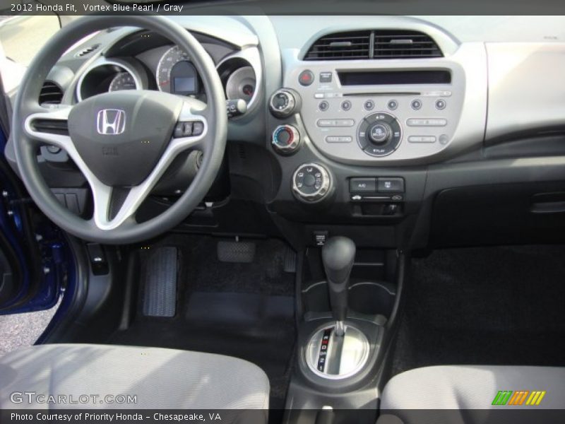 Vortex Blue Pearl / Gray 2012 Honda Fit