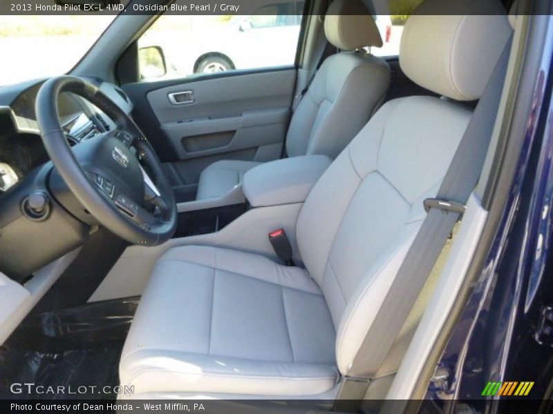 Obsidian Blue Pearl / Gray 2013 Honda Pilot EX-L 4WD