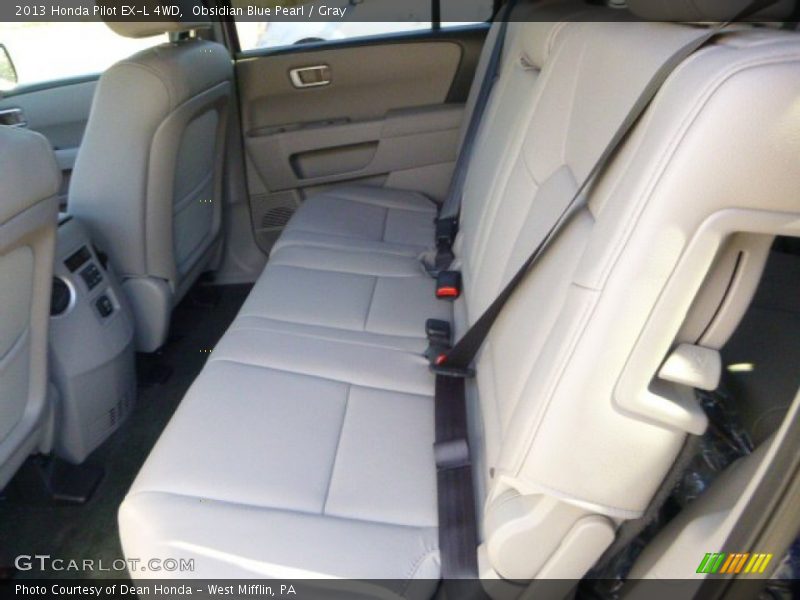 Obsidian Blue Pearl / Gray 2013 Honda Pilot EX-L 4WD