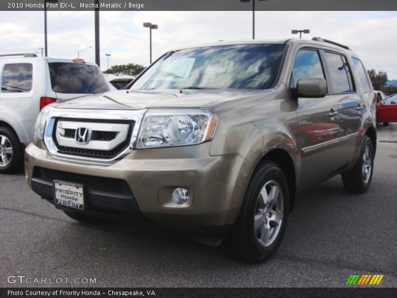Mocha Metallic / Beige 2010 Honda Pilot EX-L