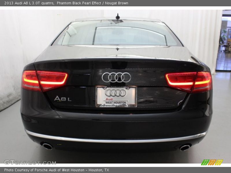 Phantom Black Pearl Effect / Nougat Brown 2013 Audi A8 L 3.0T quattro