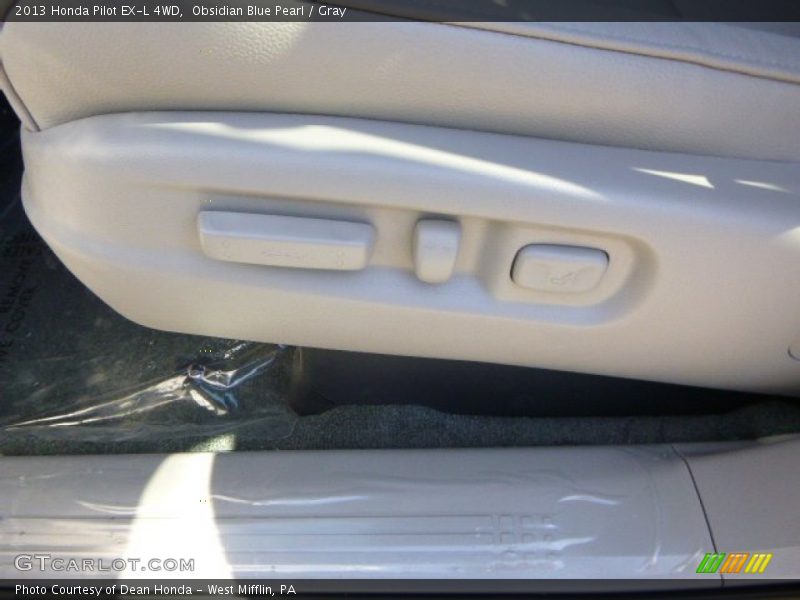 Obsidian Blue Pearl / Gray 2013 Honda Pilot EX-L 4WD