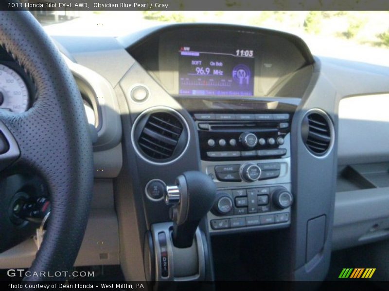 Obsidian Blue Pearl / Gray 2013 Honda Pilot EX-L 4WD