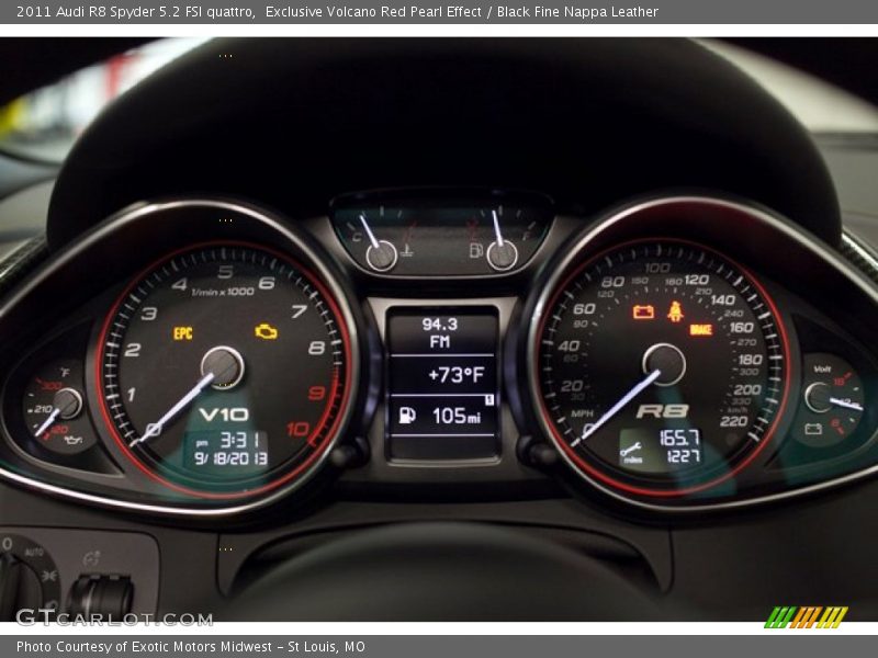  2011 R8 Spyder 5.2 FSI quattro Spyder 5.2 FSI quattro Gauges