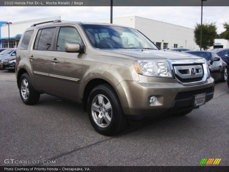 Mocha Metallic / Beige 2010 Honda Pilot EX-L