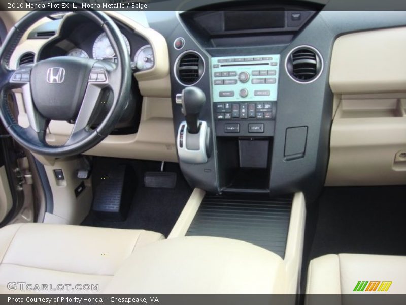 Mocha Metallic / Beige 2010 Honda Pilot EX-L