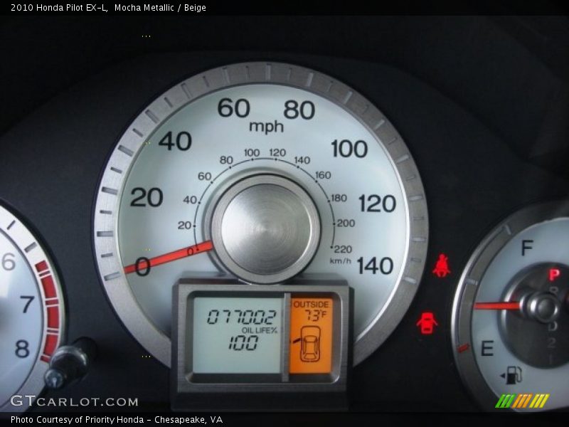 Mocha Metallic / Beige 2010 Honda Pilot EX-L