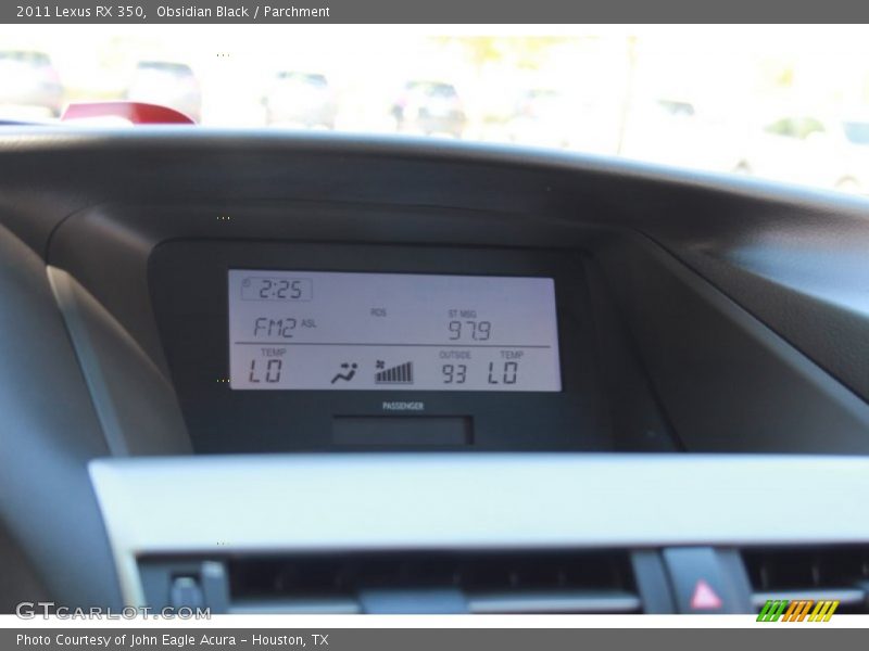 Obsidian Black / Parchment 2011 Lexus RX 350
