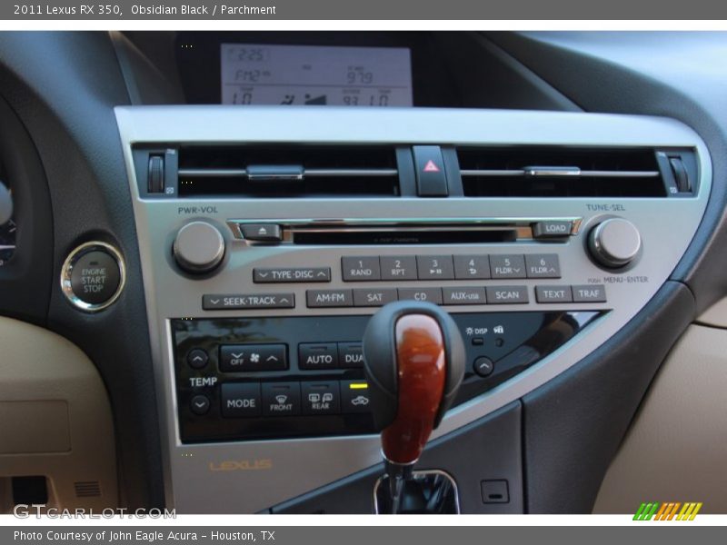 Obsidian Black / Parchment 2011 Lexus RX 350
