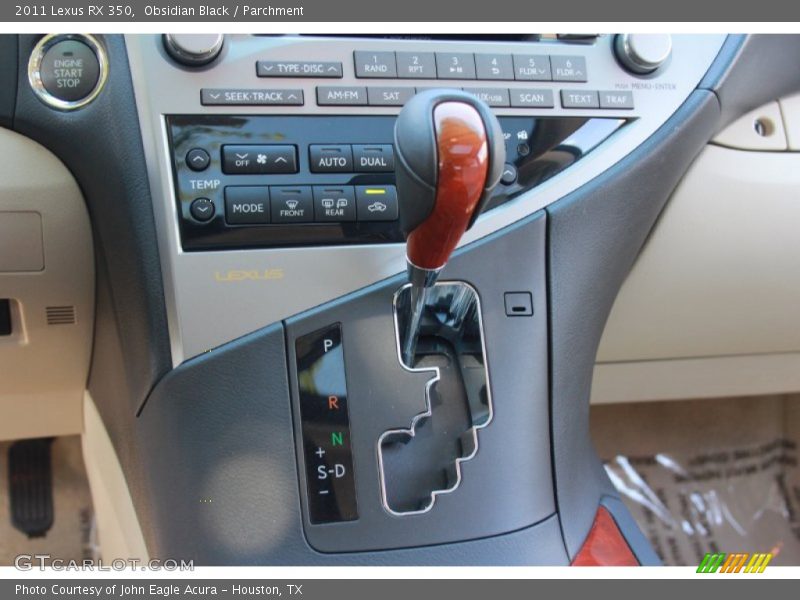 Obsidian Black / Parchment 2011 Lexus RX 350