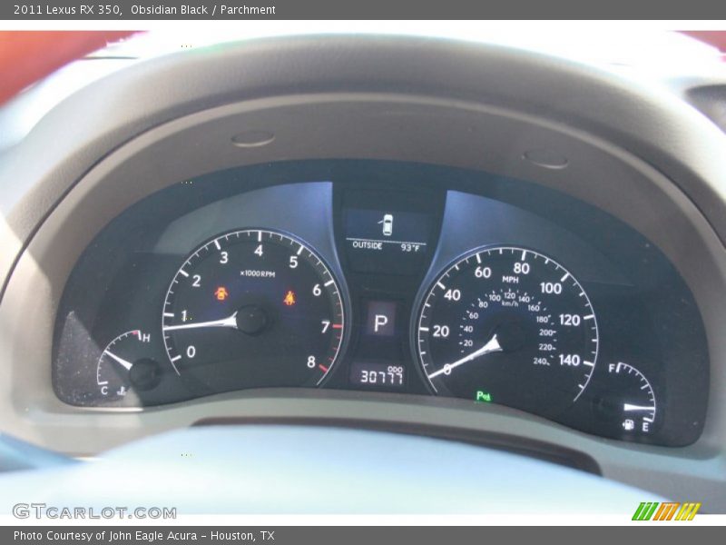 Obsidian Black / Parchment 2011 Lexus RX 350