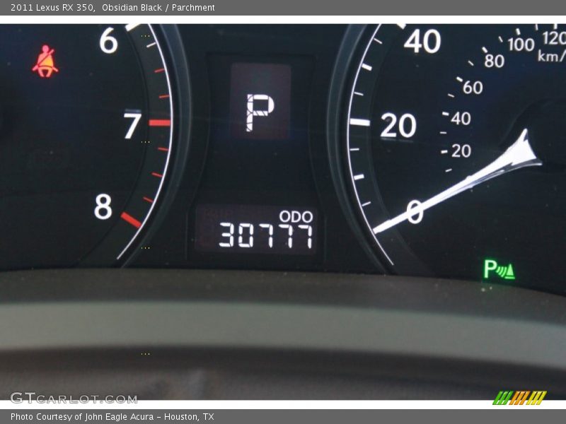 Obsidian Black / Parchment 2011 Lexus RX 350