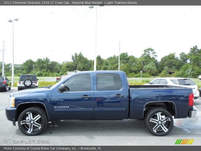 Imperial Blue Metallic / Light Titanium/Ebony 2011 Chevrolet Silverado 1500 LT Crew Cab