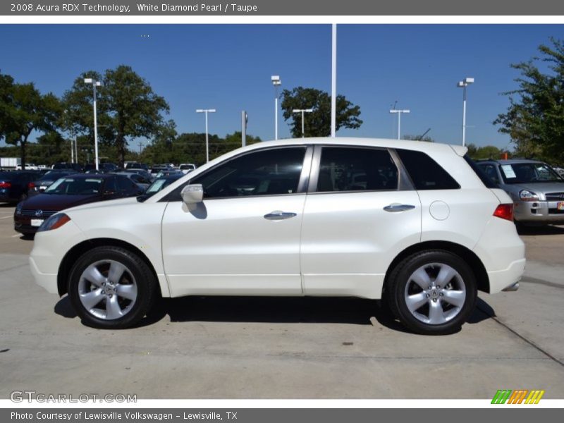 White Diamond Pearl / Taupe 2008 Acura RDX Technology