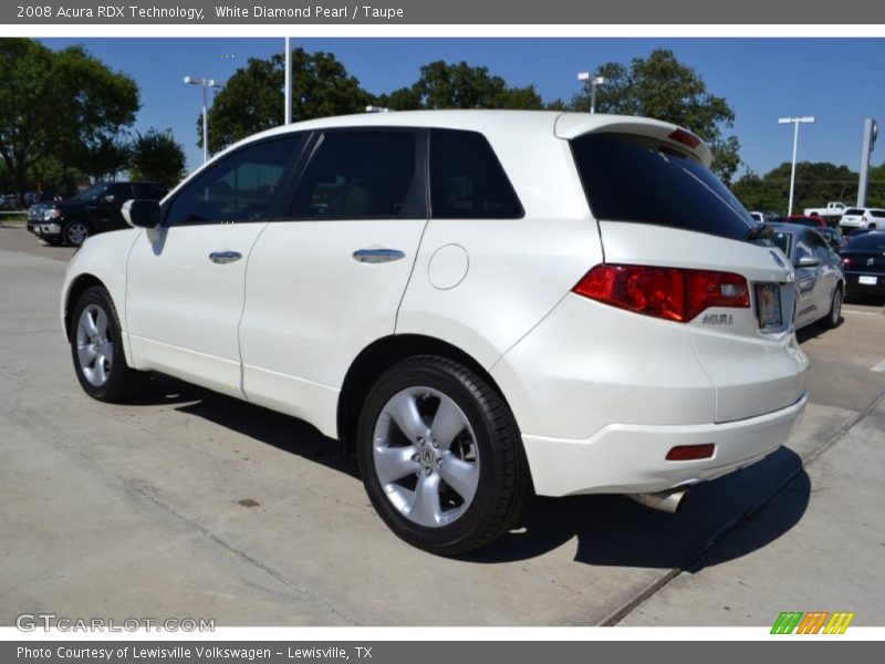 White Diamond Pearl / Taupe 2008 Acura RDX Technology