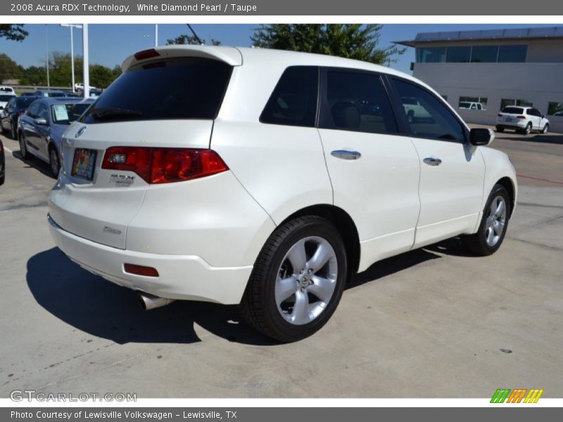 White Diamond Pearl / Taupe 2008 Acura RDX Technology