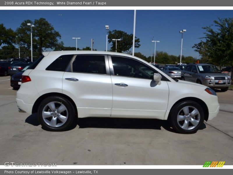 White Diamond Pearl / Taupe 2008 Acura RDX Technology