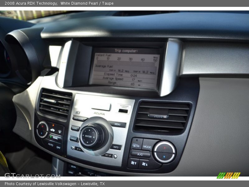 White Diamond Pearl / Taupe 2008 Acura RDX Technology