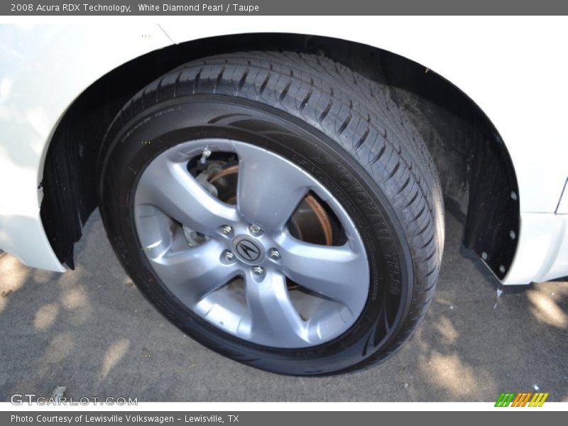 White Diamond Pearl / Taupe 2008 Acura RDX Technology
