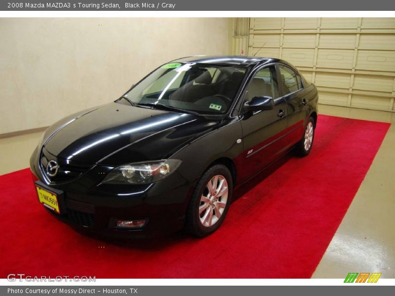 Black Mica / Gray 2008 Mazda MAZDA3 s Touring Sedan