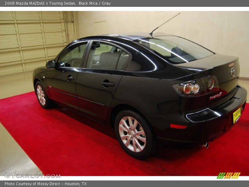 Black Mica / Gray 2008 Mazda MAZDA3 s Touring Sedan