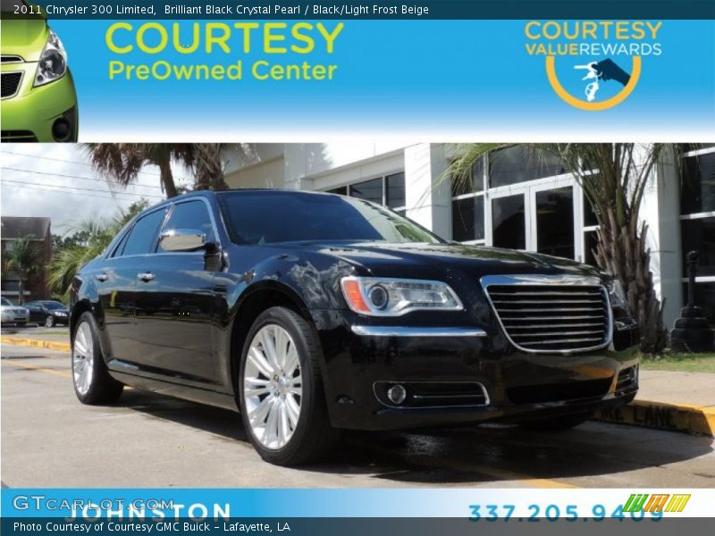 Brilliant Black Crystal Pearl / Black/Light Frost Beige 2011 Chrysler 300 Limited