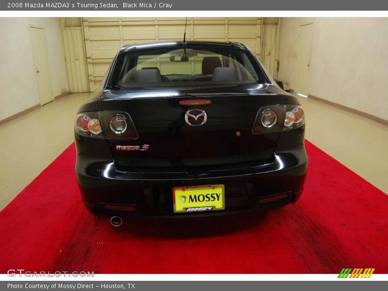 Black Mica / Gray 2008 Mazda MAZDA3 s Touring Sedan