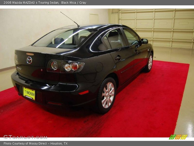 Black Mica / Gray 2008 Mazda MAZDA3 s Touring Sedan