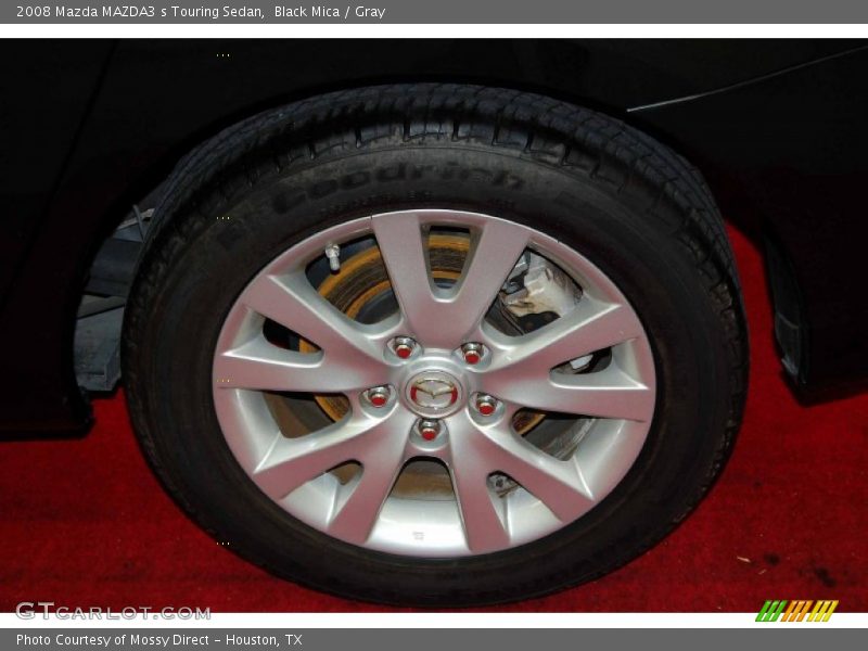 Black Mica / Gray 2008 Mazda MAZDA3 s Touring Sedan