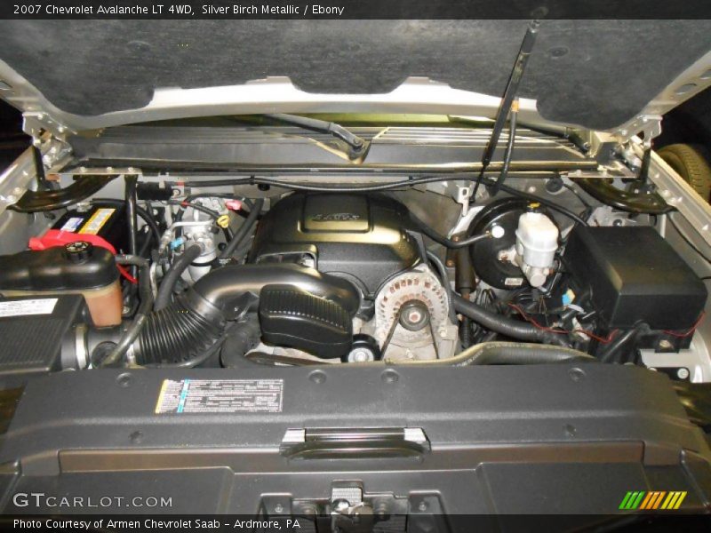 Silver Birch Metallic / Ebony 2007 Chevrolet Avalanche LT 4WD