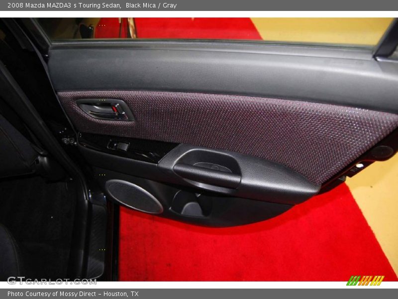 Black Mica / Gray 2008 Mazda MAZDA3 s Touring Sedan