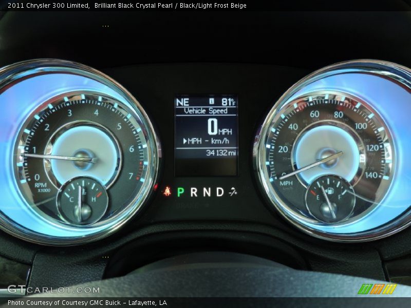 Brilliant Black Crystal Pearl / Black/Light Frost Beige 2011 Chrysler 300 Limited