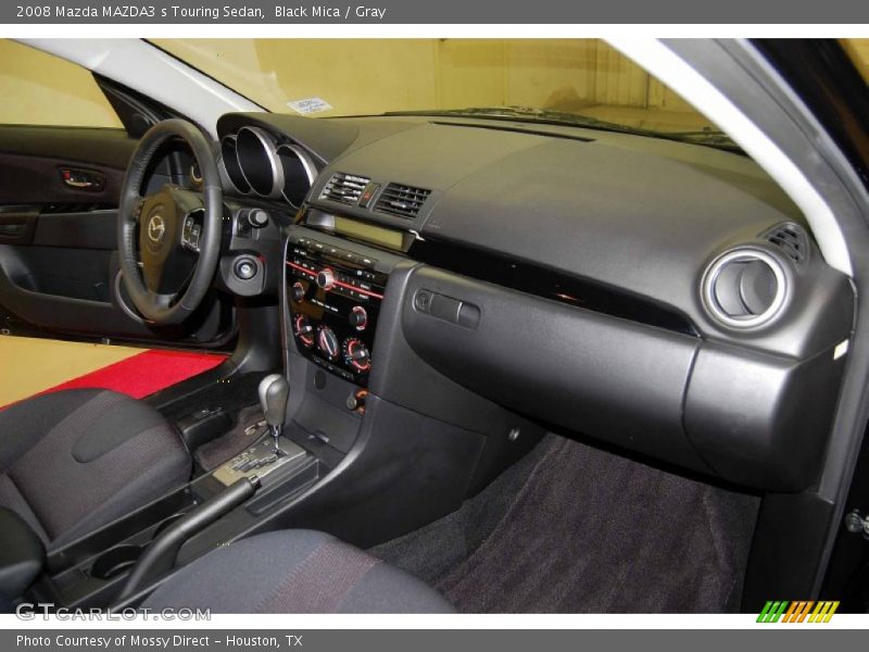 Black Mica / Gray 2008 Mazda MAZDA3 s Touring Sedan