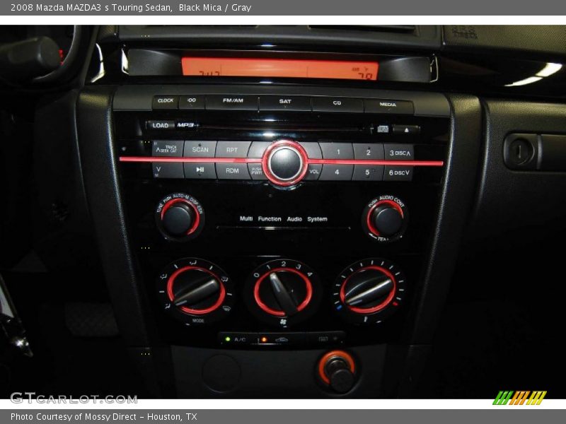 Black Mica / Gray 2008 Mazda MAZDA3 s Touring Sedan
