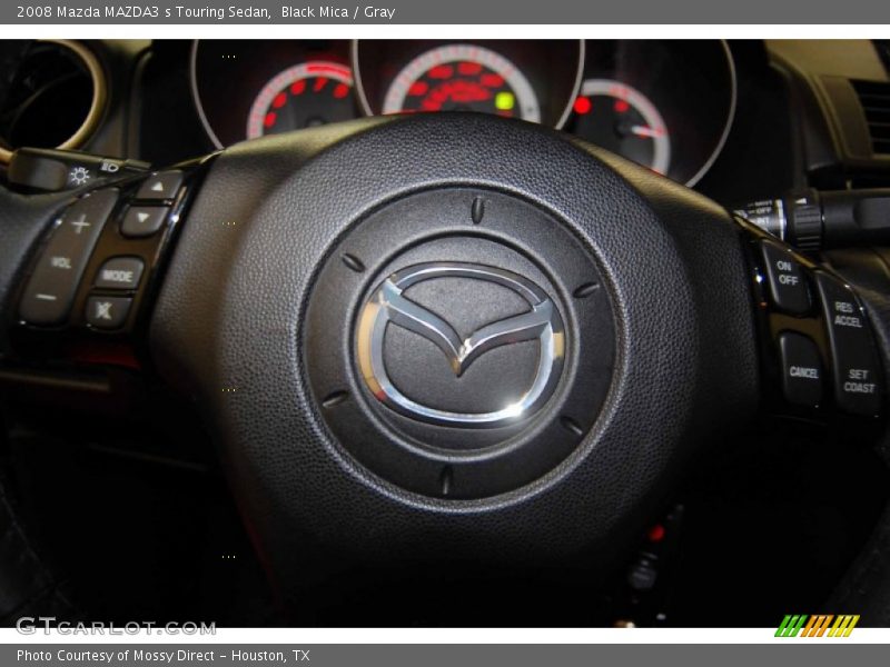 Black Mica / Gray 2008 Mazda MAZDA3 s Touring Sedan